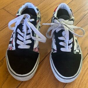Girls Vans Size 1 Hearts